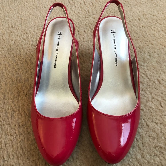 Boston Design Shoes - 🌼Boston Design Studio dark pink sling backs. Sz.8